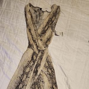 High low print dress